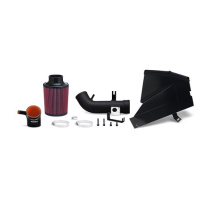 Honda Civic Si 07-10 Svart Wrinkle Luftfilterkit / Sportluftfilter Med Värmeplåt Mishimoto